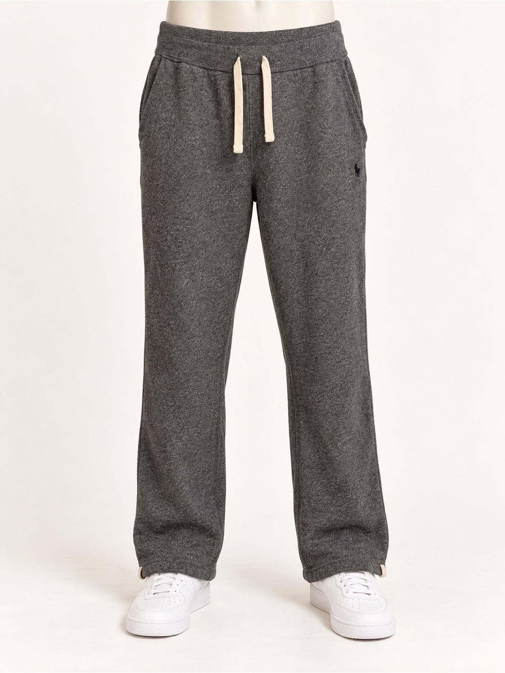 Polo Ralph Lauren Men’s Small Gray Fleece Sweatpants Drawstring Straight Leg